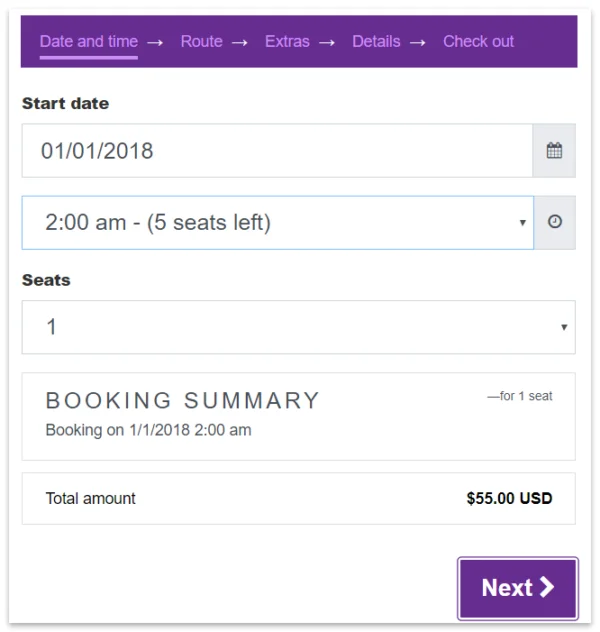 Calendarista - Avoid overbooking