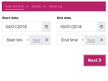 Calendarista - Date and time range