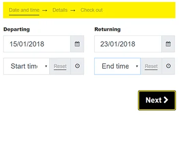 Calendarista - Round trip with time