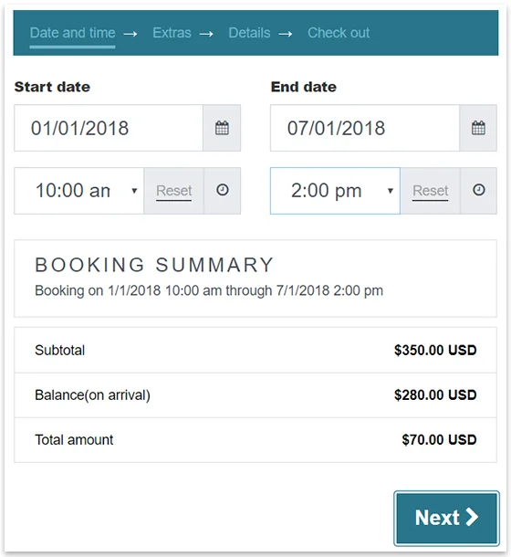 Calendarista WordPress booking plugin