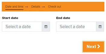 Calendarista - booking a date range