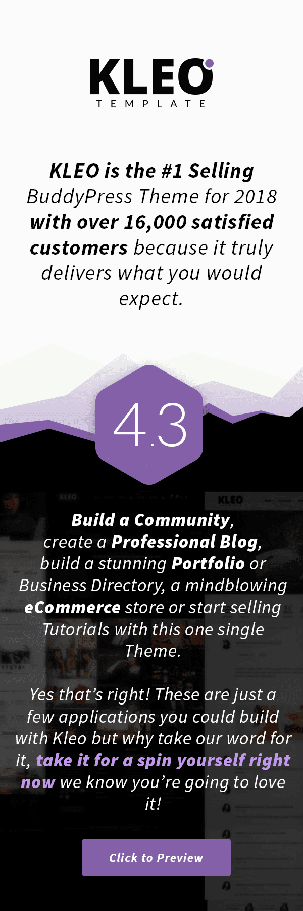 KLEO - BuddyPress tập trung vào cộng đồng, đa mục đích Theme - 1