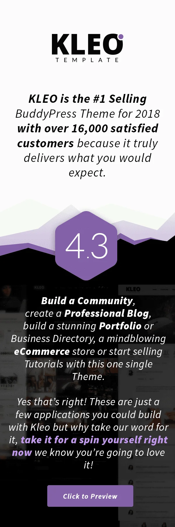 KLEO - BuddyPress tập trung vào cộng đồng, đa mục đích Theme - 1