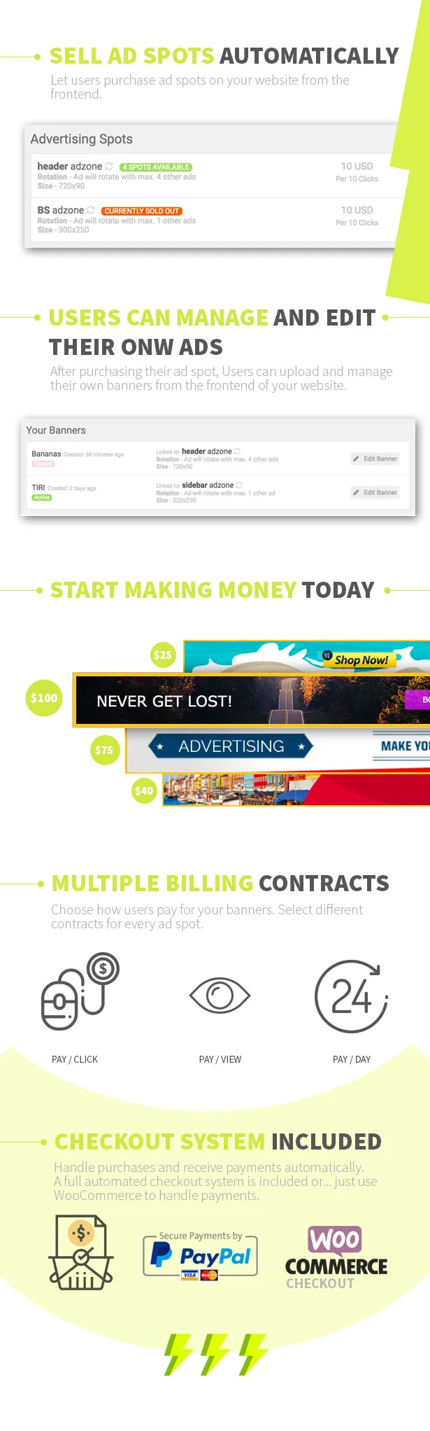 Mua và Bán quảng cáo trên trang web wordpress của bạn