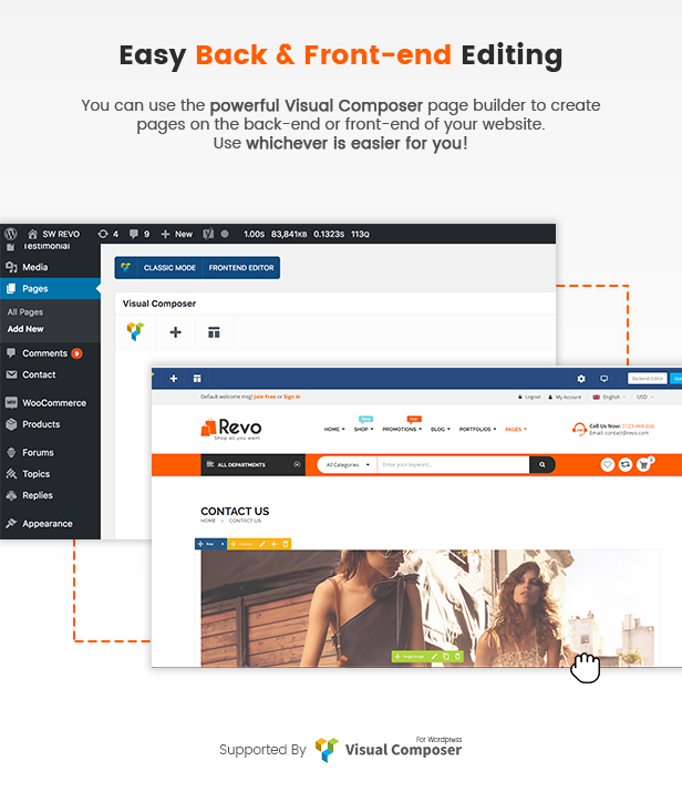 chỉnh sửa ackend & Front-End