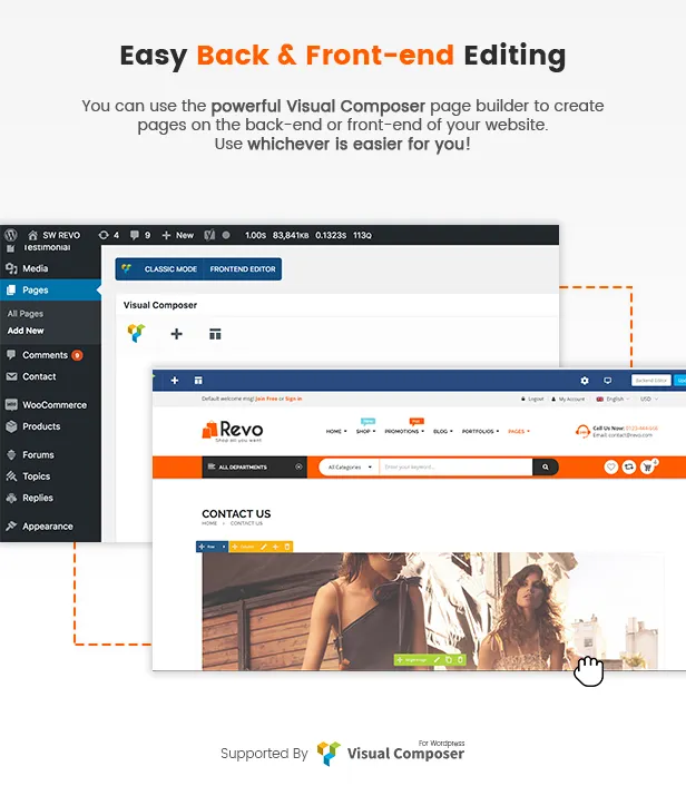 chỉnh sửa ackend & Front-End