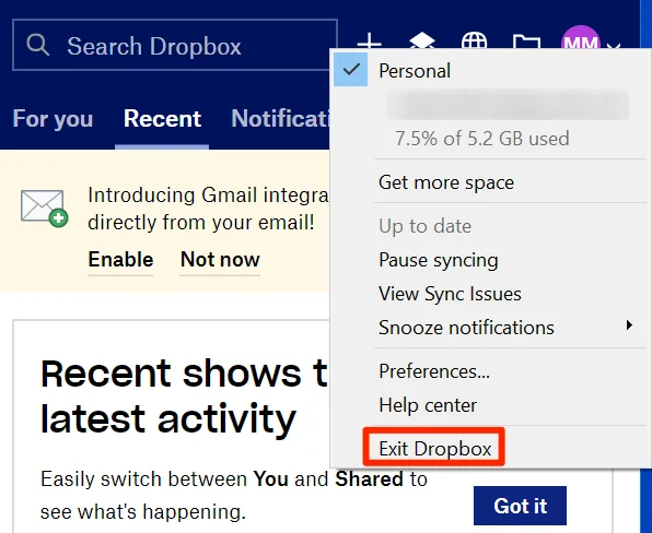 Cách di chuyển thư mục Dropbox của bạn 45 Cách di chuyển thư mục Dropbox của bạn