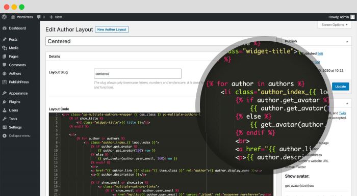 PublishPress Authors Pro v4.7.6 (+Full Addons) - Wordpress Plugin 6 PublishPress Authors Pro Edit layout