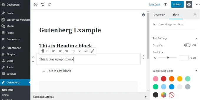 Cách chuyển từ trình soạn thảo WordPress cổ điển sang Gutenberg 4 Cách chuyển từ trình soạn thảo WordPress cổ điển sang Gutenberg