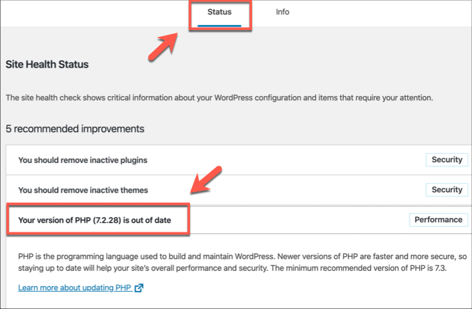Cách cập nhật PHP trong WordPress 4 Cách cập nhật PHP trong WordPress