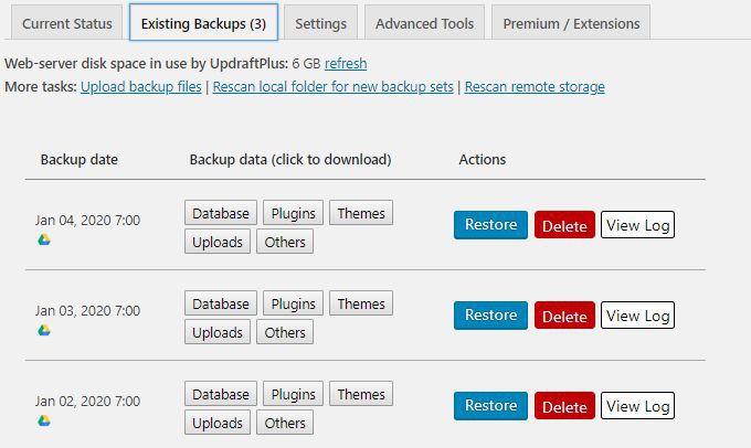 Cách sao lưu trang web WordPress của bạn 14 Cách sao lưu trang web WordPress của bạn
