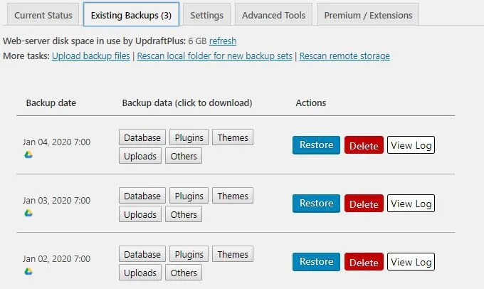 Cách sao lưu trang web WordPress của bạn 14 Cách sao lưu trang web WordPress của bạn