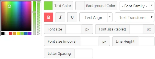 Phông chữ màu - Content Views Pro dành cho WordPress