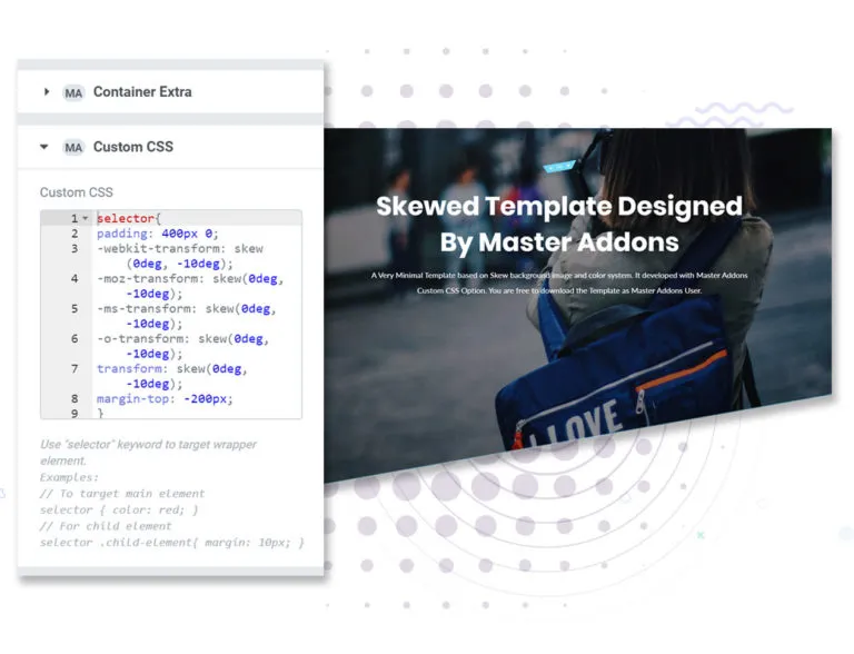 Custom CSS for Elementor
