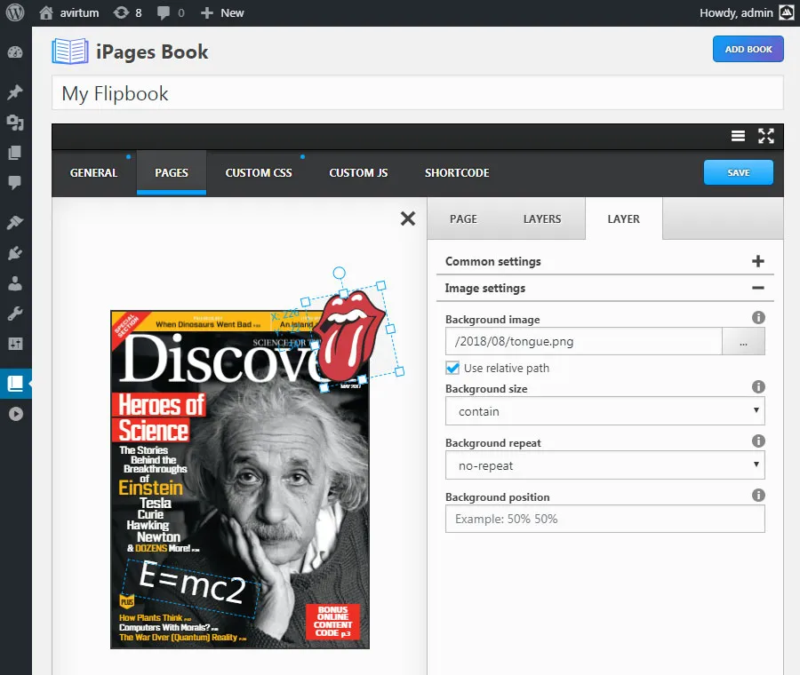 iPages Flipbook For WordPress codecanyon