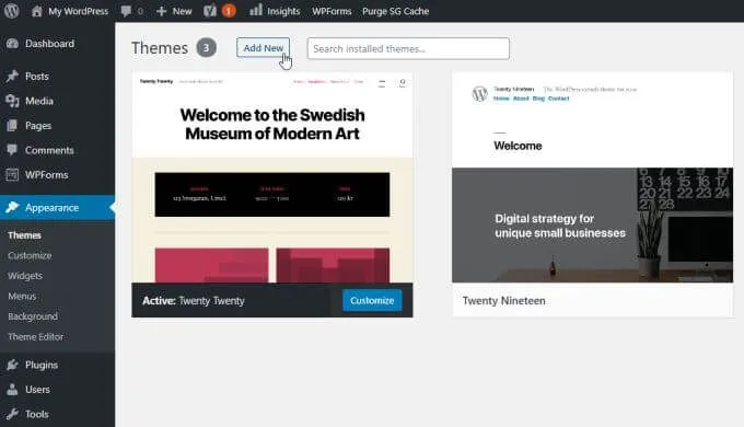 Cách cài đặt Theme trên WordPress 12 Cách cài đặt Theme trên WordPress