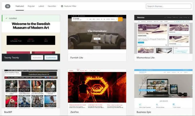 Cách cài đặt Theme trên WordPress 8 Cách cài đặt Theme trên WordPress