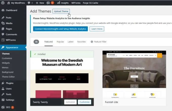 Cách cài đặt Theme trên WordPress 14 Cách cài đặt Theme trên WordPress