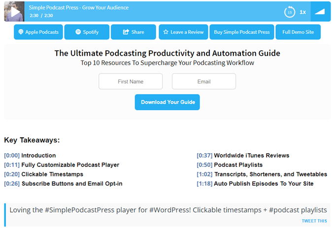 11 Podcast WordPress tốt nhất Plugins 4 11 Podcast WordPress tốt nhất Plugins