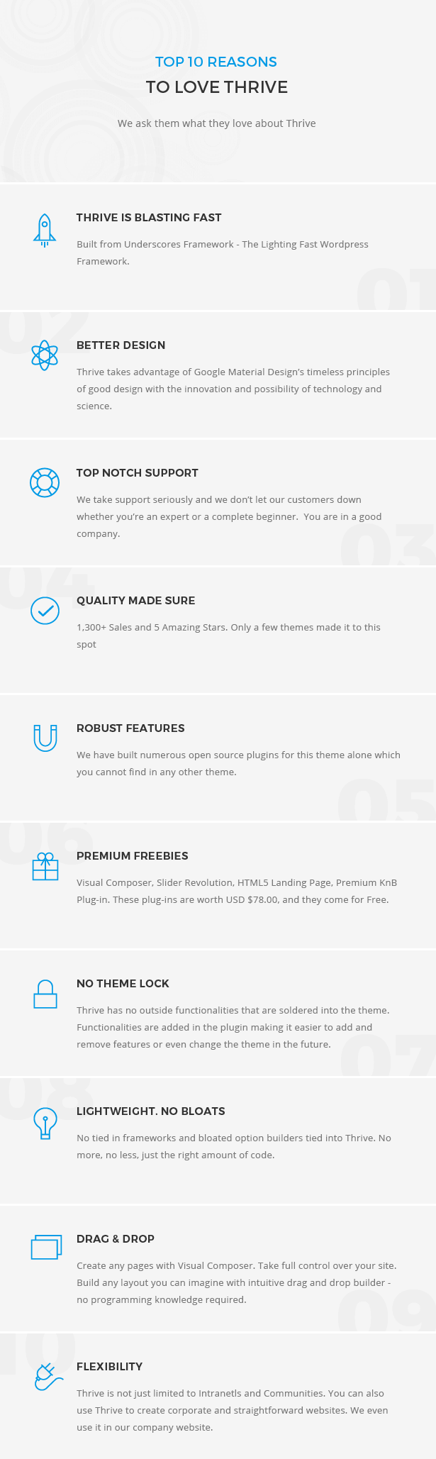 10 lý do hàng đầu khiến chúng ta yêu thích Thrive