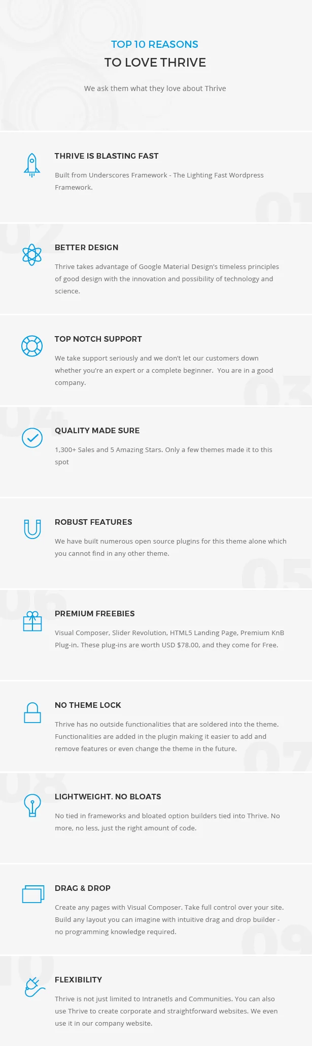 10 lý do hàng đầu khiến chúng ta yêu thích Thrive