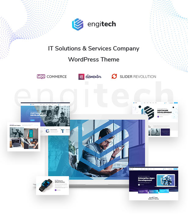 Engitech v1.4.1 NULLED - IT Solutions & Services WordPress Theme