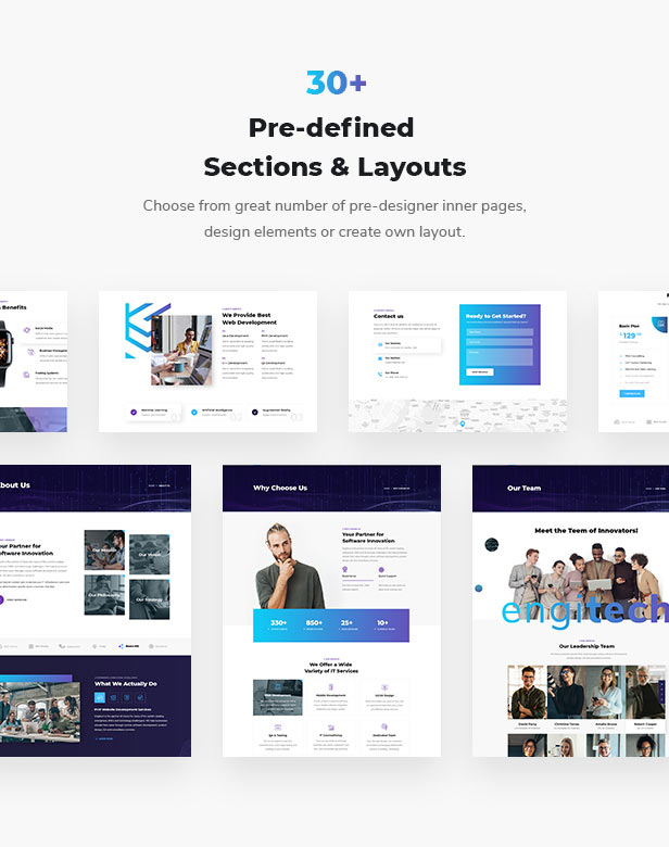 Engitech v1.4.1 NULLED - IT Solutions & Services WordPress Theme