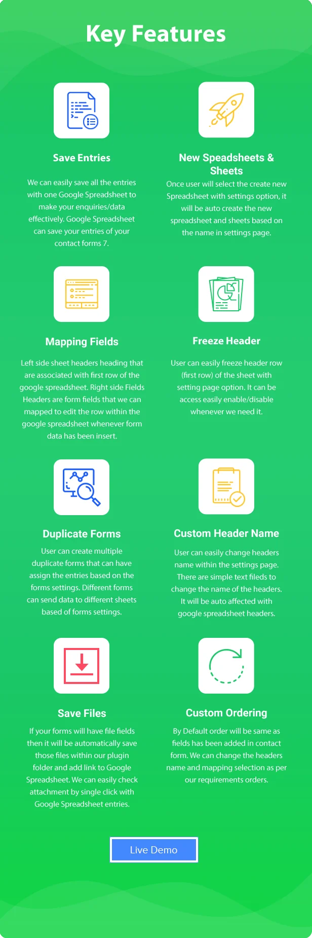 Bảng liên hệ - Contact Form 7 Google Spreadsheet Addon - 5