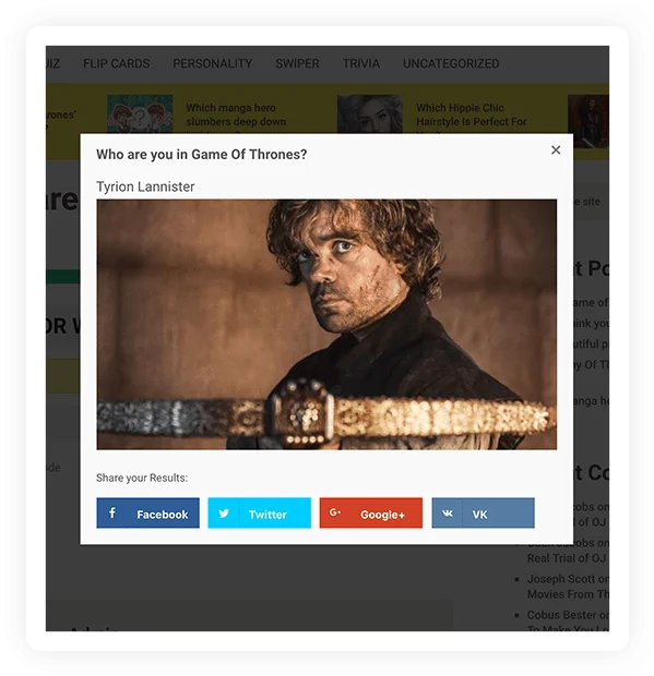 WP Quiz Pro v2.1.11 NULLED - The Best WordPress Quiz Plugin 49 Show Results in the Popup