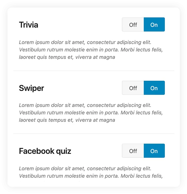 WP Quiz Pro v2.1.11 NULLED - The Best WordPress Quiz Plugin 56 Enable/Disable Quiz types