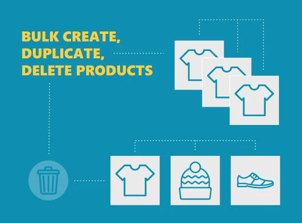 Tạo hàng loạt / sao chép / xóa sản phẩm