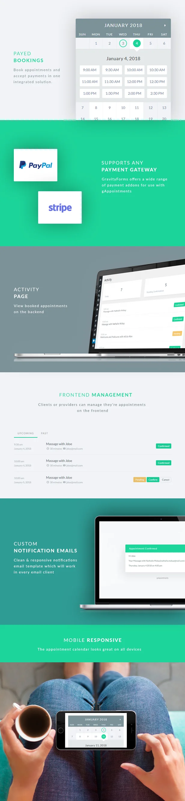 gAppointments - Addon đặt lịch hẹn cho Gravity Forms - 1