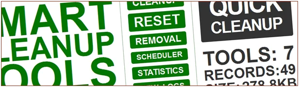 Dọn dẹp nhanh chóng: dọn dẹp hoàn toàn bằng một cú nhấp chuột