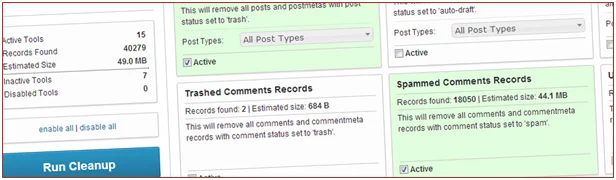 Công cụ dọn dẹp: 19 trong phiên bản 4.9