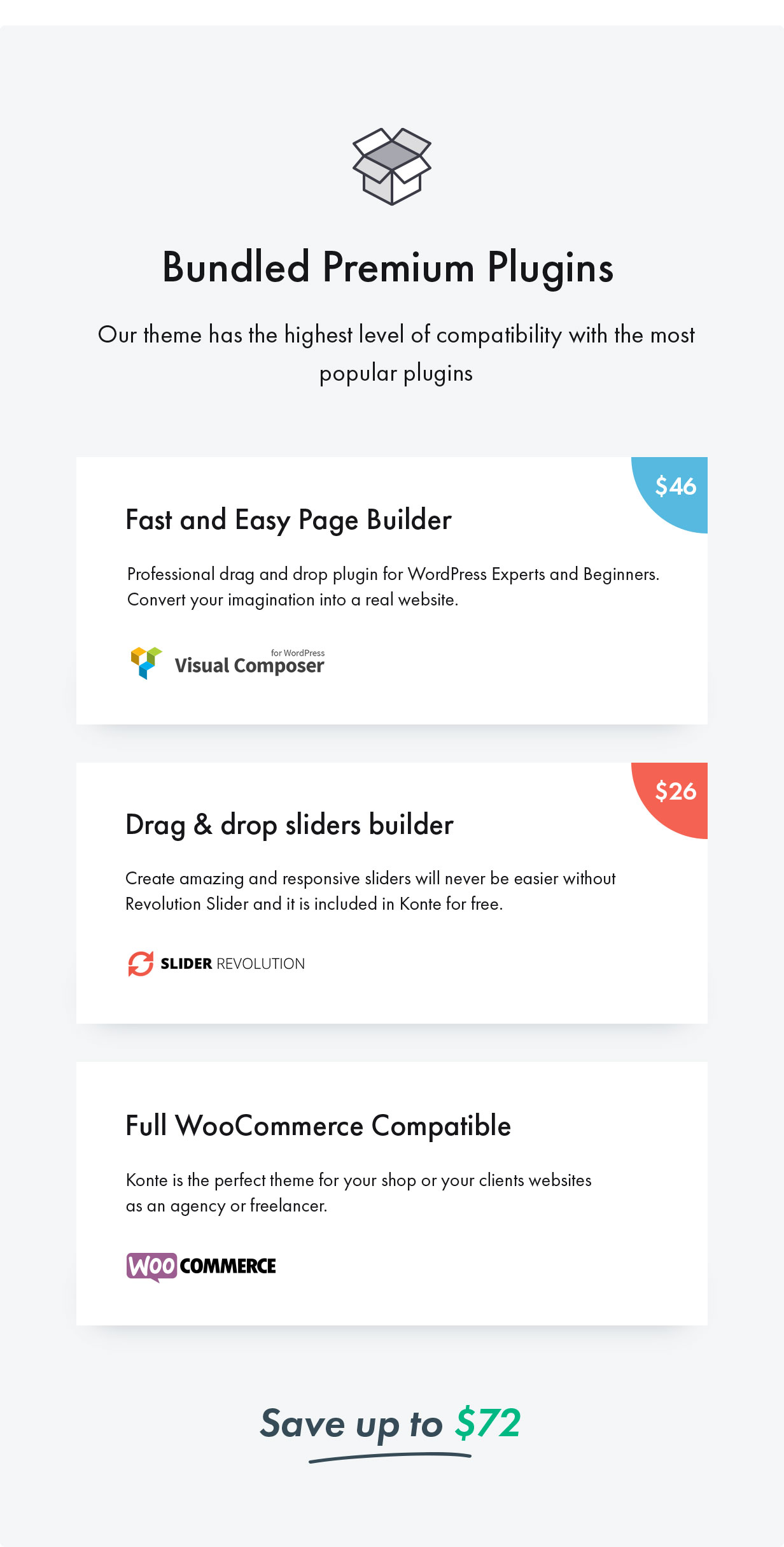 Chủ đề Konte WordPress - được hỗ trợ plugins