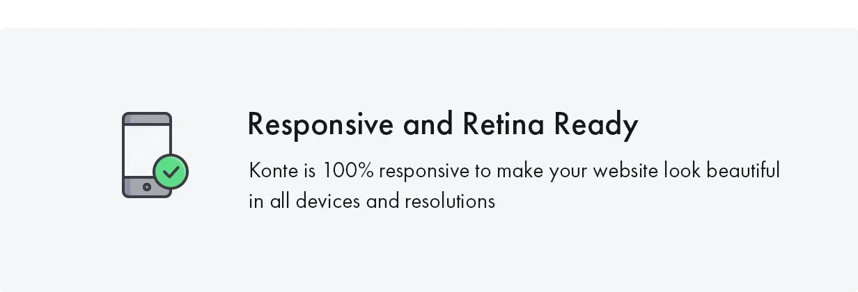 Konte WordPress theme retina đã sẵn sàng
