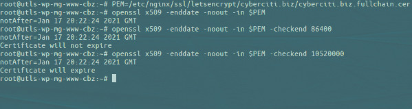 Cách kiểm tra TLS và ngày hết hạn chứng chỉ SSL từ dòng lệnh
