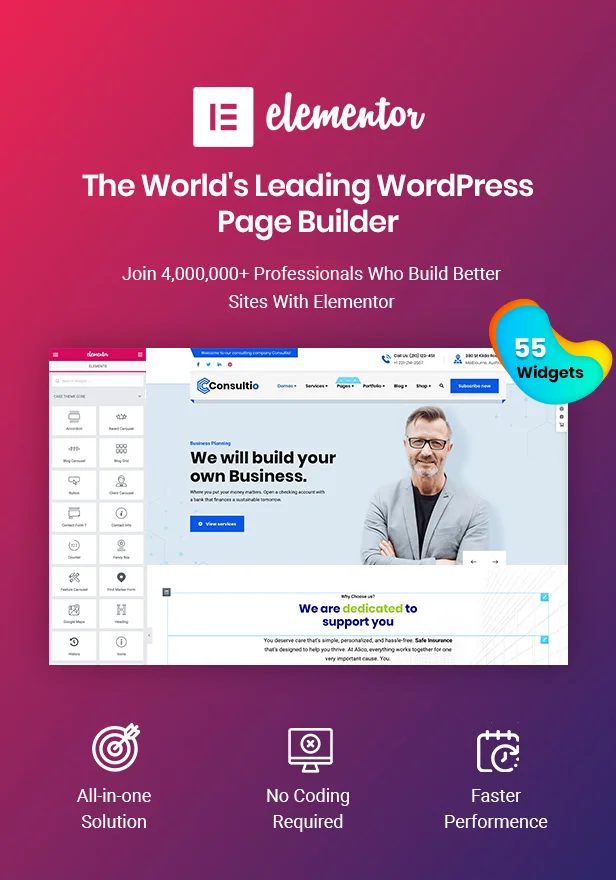 Consultio - Corporate Consulting WordPress Theme