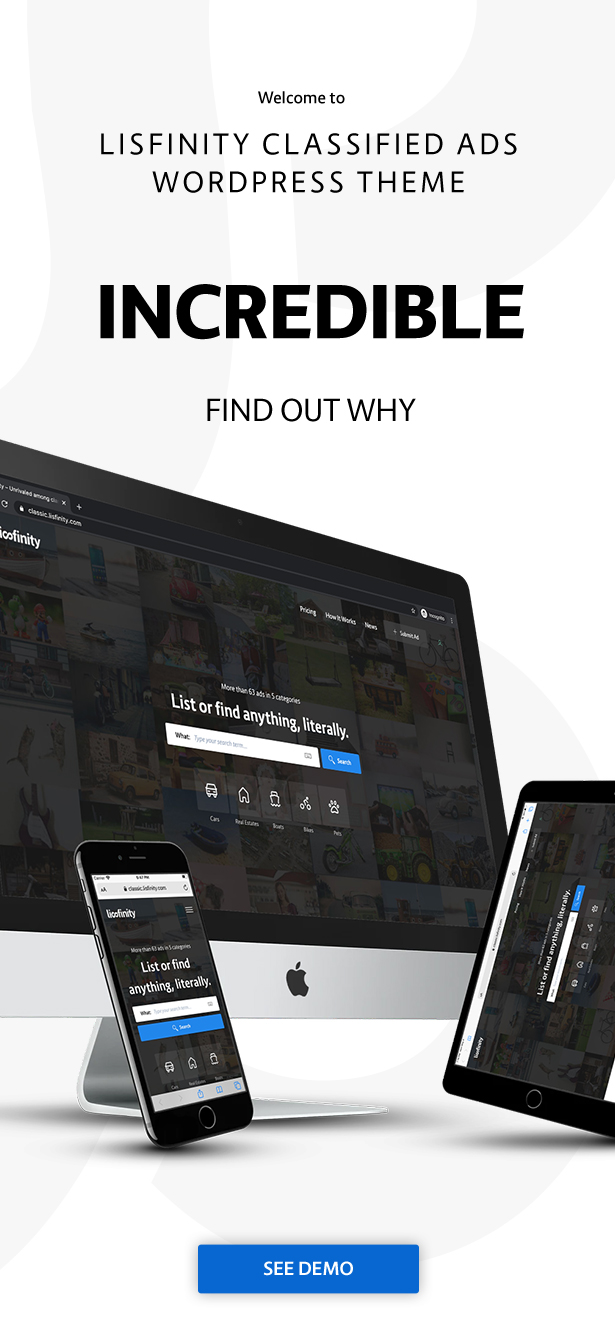 Lisfinity - Quảng cáo rao vặt WordPress Theme - 3