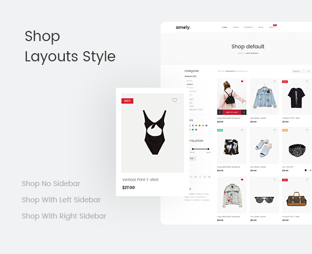 Thời trang WooCommerce WordPress Theme - Kiểu bố cục cửa hàng