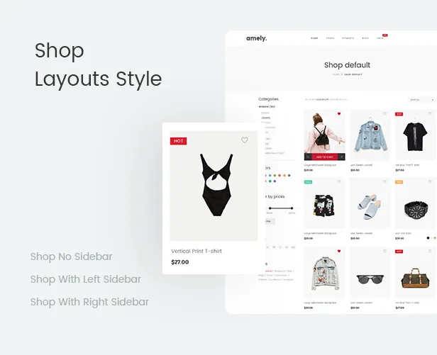 Thời trang WooCommerce WordPress Theme - Kiểu bố cục cửa hàng