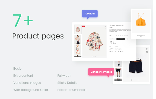 Thời trang WooCommerce WordPress Theme - Hơn 7 trang sản phẩm