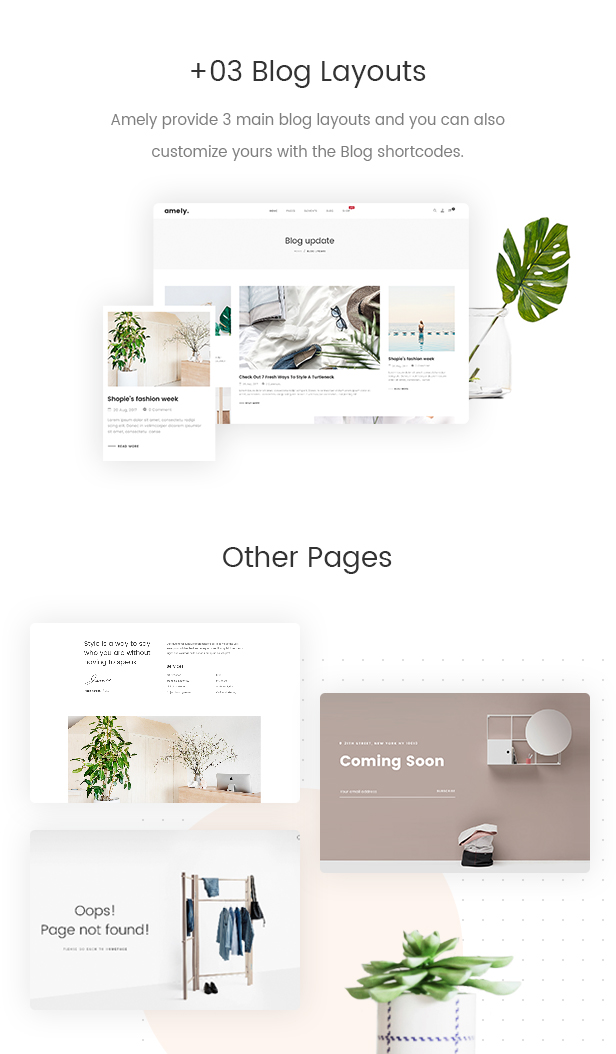 Thời trang WooCommerce WordPress Theme - 3+ Bố cục Blog & Các trang khác