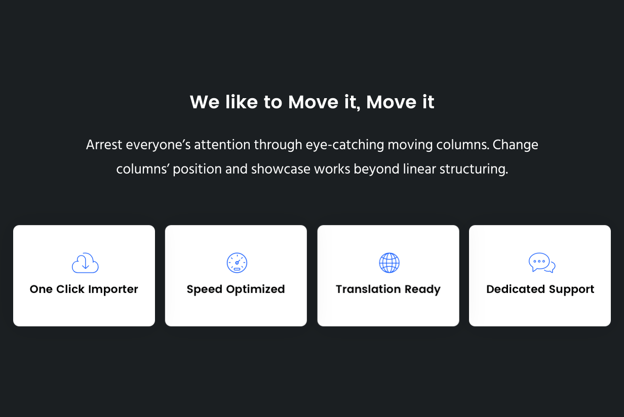 Vị trí cột Movedo