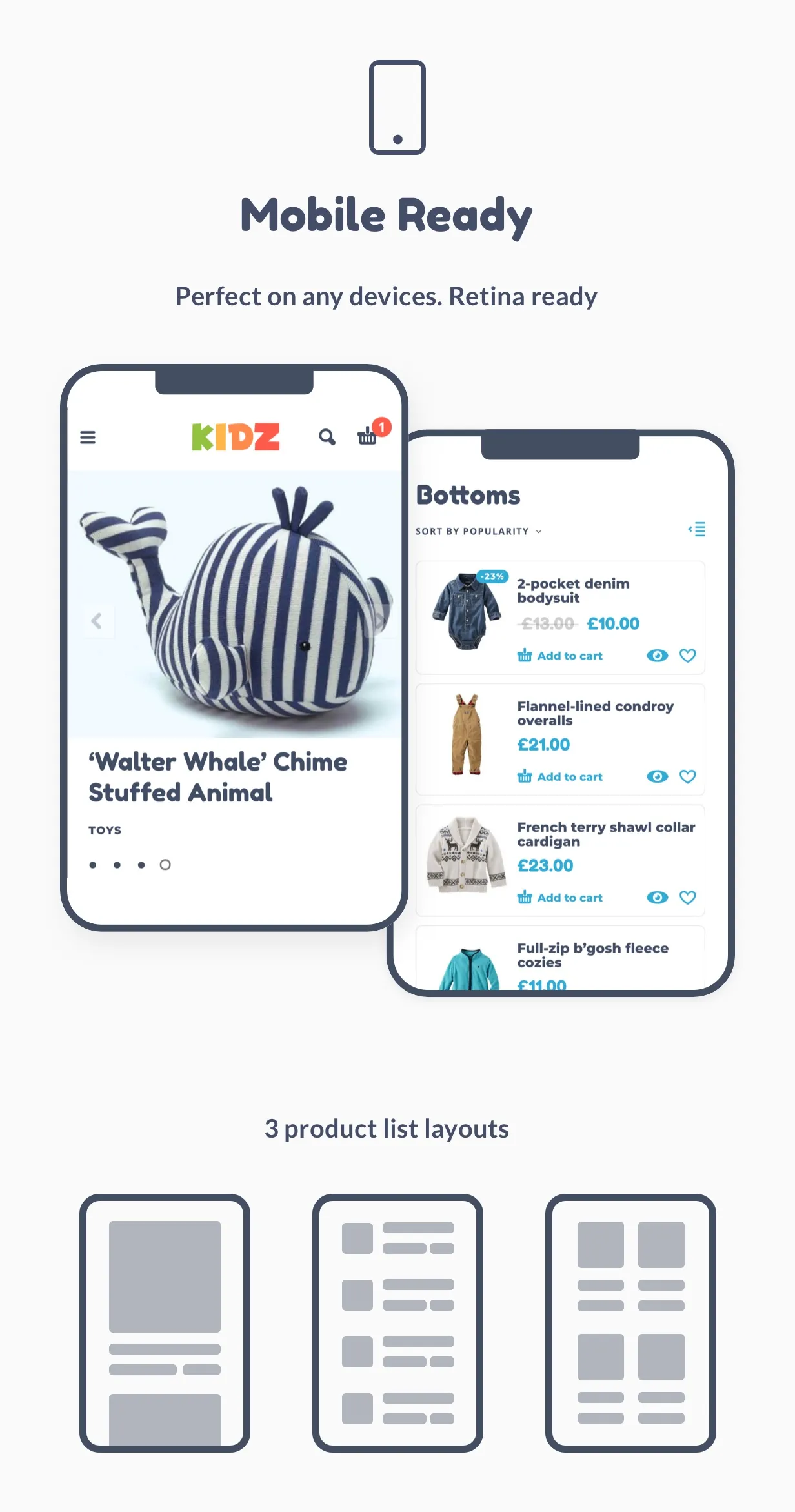 Cửa hàng trẻ em sẵn sàng di động