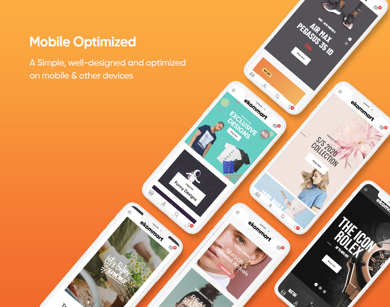 ekommart - WordPress thương mại điện tử tất cả trong một Theme