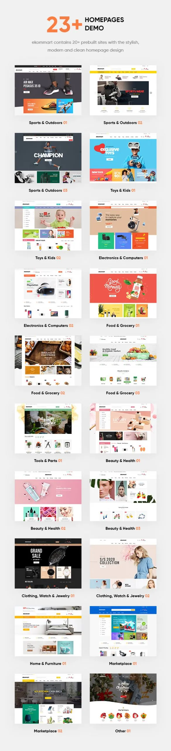 ekommart - WordPress thương mại điện tử tất cả trong một Theme