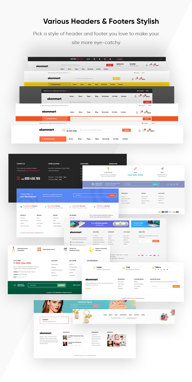 ekommart - WordPress thương mại điện tử tất cả trong một Theme