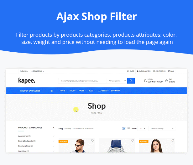 Kapee - Cửa hàng thời trang WooCommerce Theme số 8