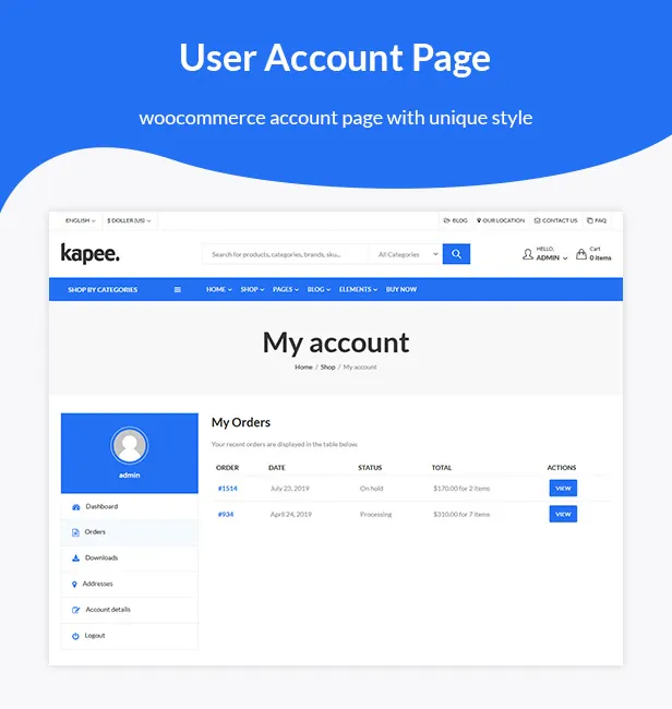 Kapee - Cửa hàng thời trang WooCommerce Theme 14